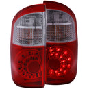 ANZO 2004-2006 Toyota Tundra LED Taillights Red/Clear - anz311060