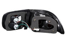ANZO 1992-1995 Honda Civic Taillights Black - anz221056
