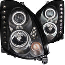 ANZO 2003-2007 Infiniti G35 Projector Headlights w/ Halo Black (CCFL) (HID Compatible) - anz121363