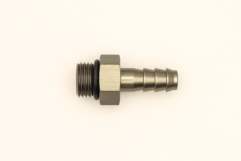 DeatschWerks 6AN ORB Male To 5/16in. Male Triple Barb Fitting (Incl. O-Ring) - dw6-02-0502