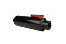 Aeromotive In-Line AN-12 Filter w/ Shutoff Valve 100 Micron SS Element - Black Anodize Finish - aer12332