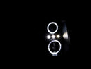 ANZO 2007-2013 Chevrolet Silverado 1500 Projector Headlights w/ Halo Black - anz111200