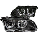 ANZO 1999-2001 BMW 3 Series E46 Projector Headlights w/ Halo Black - anz121013
