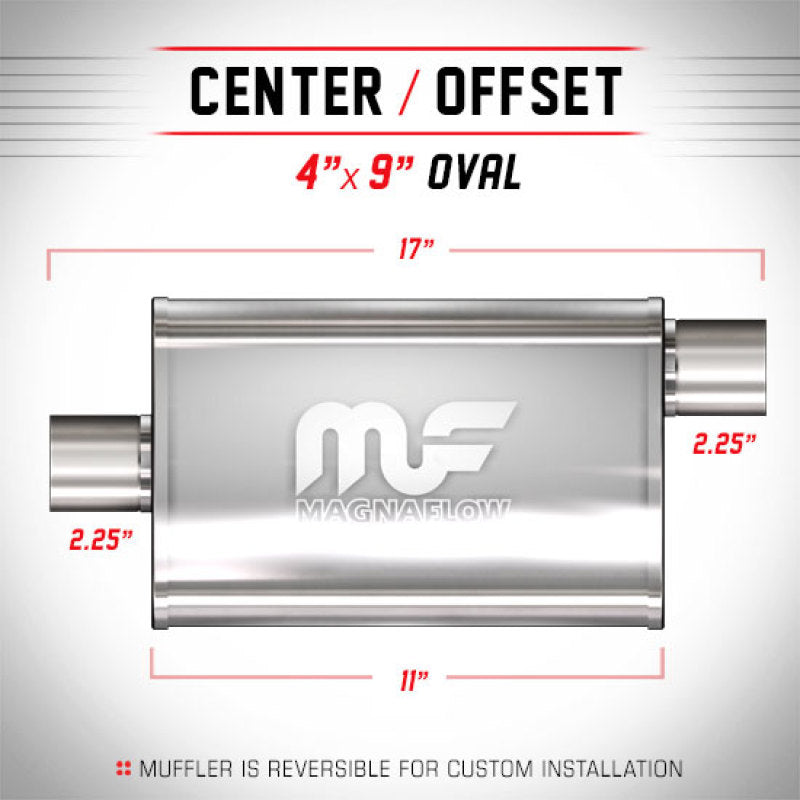 MagnaFlow Muffler Mag SS 11X4X9 2.25 O/C - mag11365