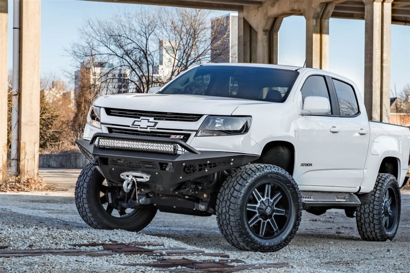 Addictive Desert Designs 15-18 Chevy Colorado HoneyBadger Front Bumper w/ Winch Mount - addF357382720103