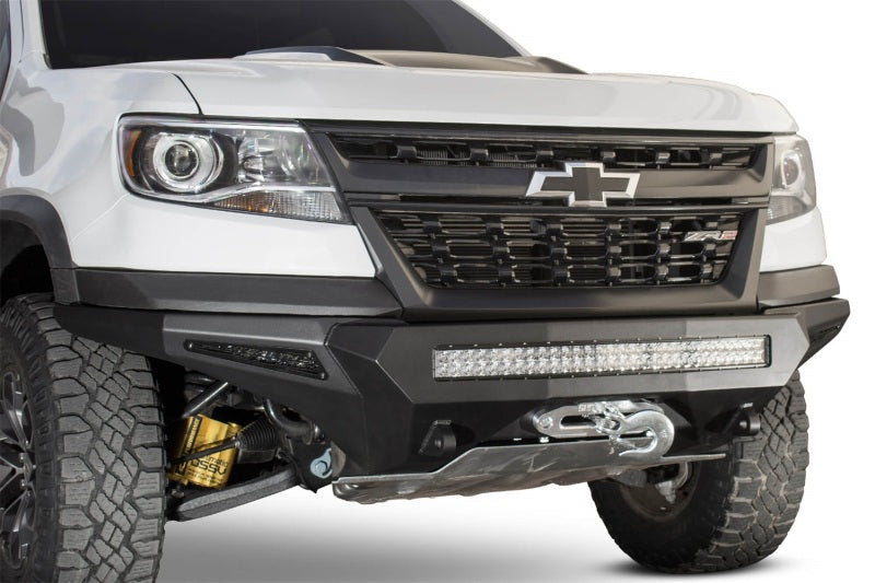 Addictive Desert Designs 17-18 Chevy Colorado Stealth Fighter Front Bumper w/ Winch Mount - addF371202740103