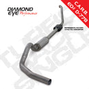 Diamond Eye KIT 4in TB SGL SS: 94-97 FORD 7.3L F250/F350 PWRSTROKE NFS W/ CARB EQUIV STDS - depK4306S