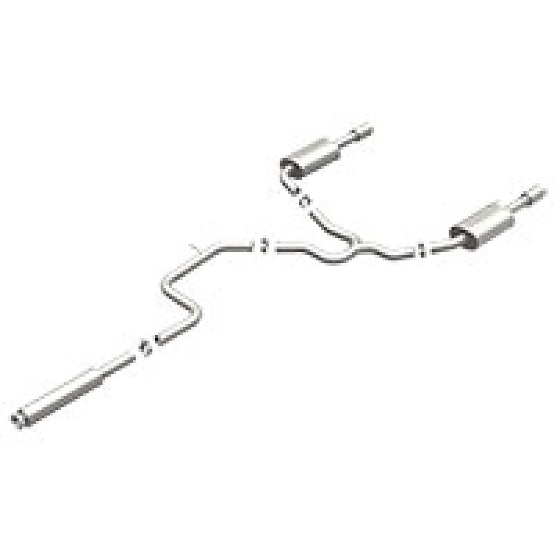 MagnaFlow 00-05 Chevy Impala/Monte Carlo V6 3.4L/3.8L Dual Rear Exit Stainless Cat-Back Perf Exhaust - mag16729