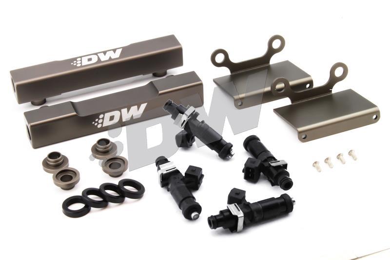 DeatschWerks 04-06 Subaru STI/LGT Side Feed to Top Feed Fuel Rail Conv Kit w/ 2200cc Injectors - dw6-101-2200