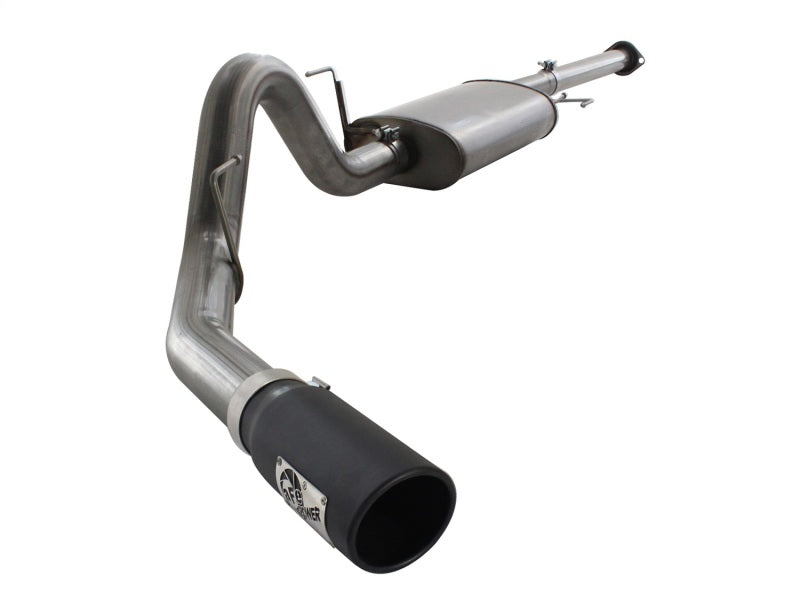 aFe MACHForce XP SS Exhaust 3in Cat-Back w/4.5in Black Tip 11-14 Ford F150 Ecoboost V6 3.5Ltt - afe49-43067-B