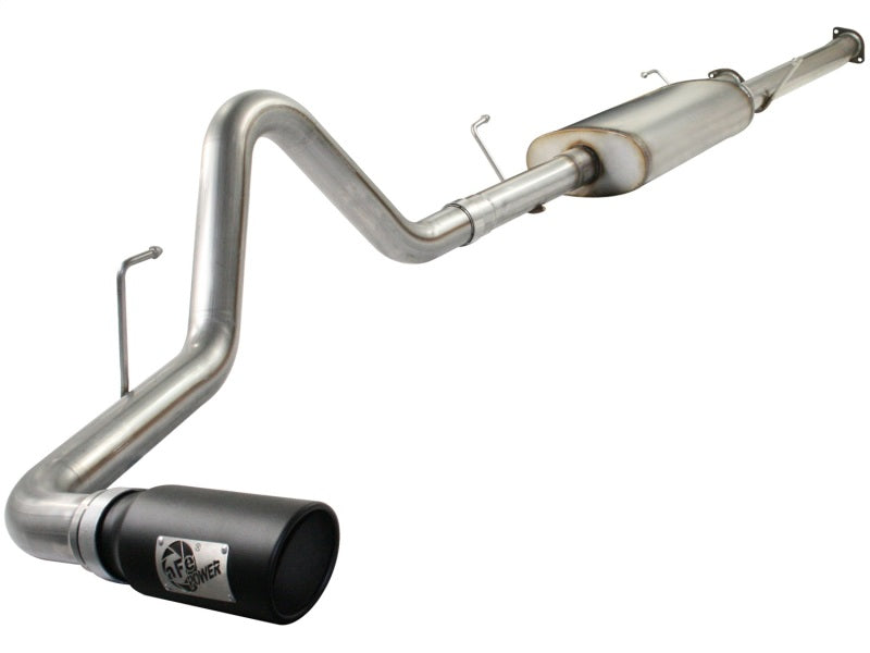 aFe MACHForce XP Exhausts Cat-Back SS-409 EXH CB Toyota Tundra 10-11 V8-5.7L 145.7 WB (blk tip) - afe49-46008-B