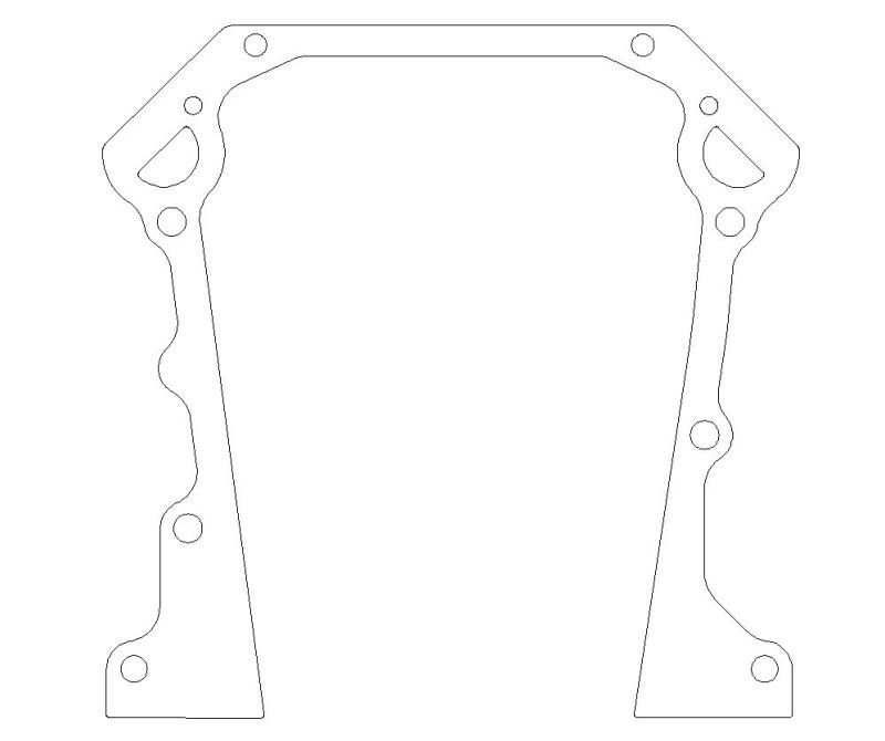 Cometic 65-91 Dodge V8 5.2L R-3 W-2 Timing Cover Gasket Set 0.018in AFM - cgC5576-018