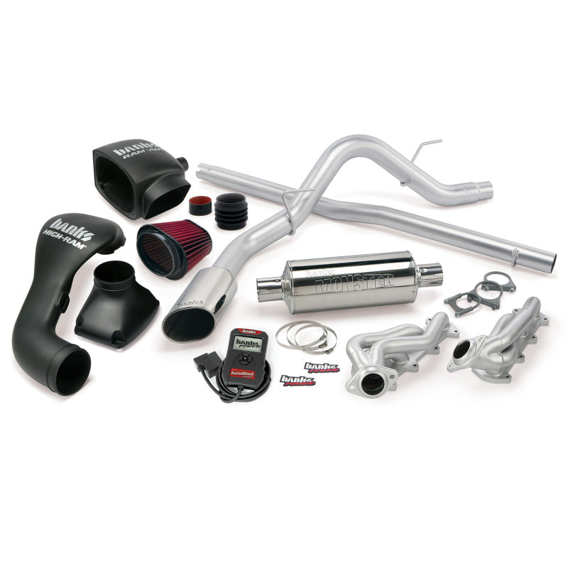 Banks Power 04-08 Ford 5.4L F-150 ECSB PowerPack System - SS Single Exhaust w/ Chrome Tip - gbe48532