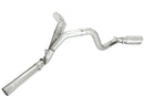 aFe MACHForce XP Exhaust Aluminized Dual Split DPF Back 11-15 GM Diesel Truck V8-6.6L (td) (pol tip) - afe49-04043-P