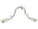 aFe MACHForce XP Exhaust Aluminized Dual Split DPF Back 11-15 GM Diesel Truck V8-6.6L (td) (pol tip) - afe49-04043-P