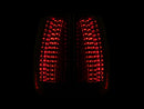 ANZO 2007-2014 Chevrolet Suburban LED Taillights Red/Clear - Escalade Look - anz311190