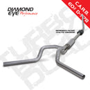 Diamond Eye KIT 4in TB DUAL AL: 94-97 FORD 7.3L F250/F350 PWRSTROKE NFS W/ CARB EQUIV STDS - depK4308A