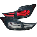 ANZO 2011-2013 Hyundai Elantra LED Taillights Smoke 4pc - anz321297