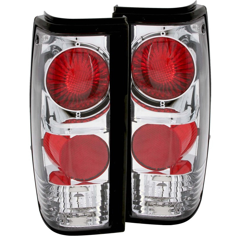 ANZO 1982-1994 Chevrolet S-10 Taillights Chrome - anz211029