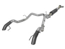 aFe MACH Force-Xp Cat-Back Exhaust w/Dual Hi-Tuck Tips Black 17-18 Ford F-150 Raptor V6-3.5L (tt) - afe49-33095-B