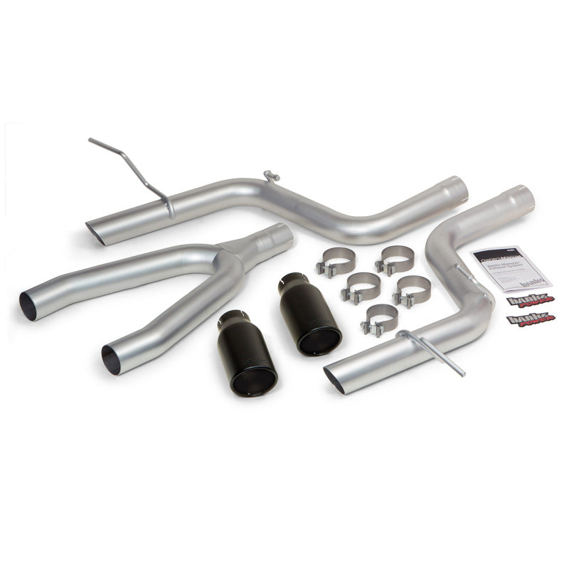 Banks Power 14 Jeep Grand Cherokee 3.0L Diesel Monster Exhaust Sys - SS Single Exhaust w/ Black Tip - gbe51364-B