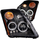 ANZO 2007-2012 Nissan Sentra Projector Headlights Black - anz121276