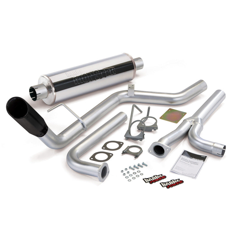 Banks Power 04-14 Nissan 4.0L Frontier All Cab/Beds Monster Exh Sys - SS Single Exh w/ Black Tip - gbe48125-B