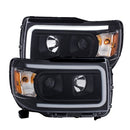 ANZO 2015+ GMC Canyon Projector Headlights w/ Plank Style Design Black w/ Amber - anz111381