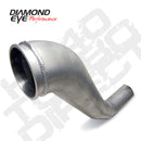 Diamond Eye DWNP 4in TB SGL HX40 TURBO-DIRECT FLANGE AL DODGE 5.9L 2500/3500 94-02 - dep221040