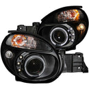 ANZO 2002-2003 Subaru Impreza Projector Headlights w/ Halo Black - anz121436