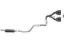 aFe Rebel Series 2.5in. 304 SS C/B Exhaust System 2018 Jeep Wrangler (JL) V6-3.6L - Black Tip - afe49-38071-B