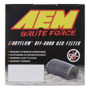 AEM DryFlow Air Filter 5.75in Base OD x 4in Flange ID x 7in H - aem21-2057BF