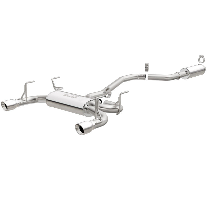 MagnaFlow Cat Back, SS, 2.5in, Street, Dual Split Polished 5.5in Tips 15-17 Chrysler 200 L4-2.4LGAS - mag19041