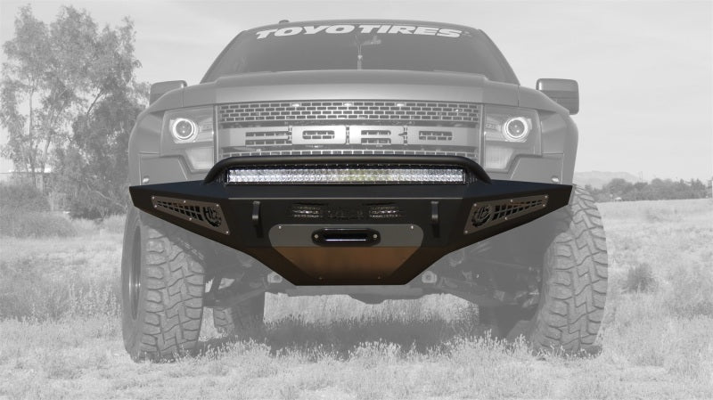 Addictive Desert Designs 10-14 Ford F-150 Raptor HoneyBadger Front Bumper w/ Winch Mount - addF017275050103