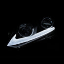 ANZO 2012-2015 Honda Civic Projector Headlights w/ U-Bar Chrome - anz121478