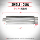 MagnaFlow Muffler Trb SS 24X7X7 3/2.5 C/D - mag13763