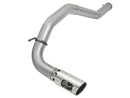 aFe Atlas Exhaust 5in DPF-Back Al Steel 2016 Nissan Titan XD V8-5.0L Polished Tip - afe49-06113-P