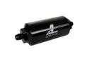 Aeromotive In-Line Filter - (AN-6 Male) 10 Micron Microglass Element Bright Dip Black Finish - aer12345