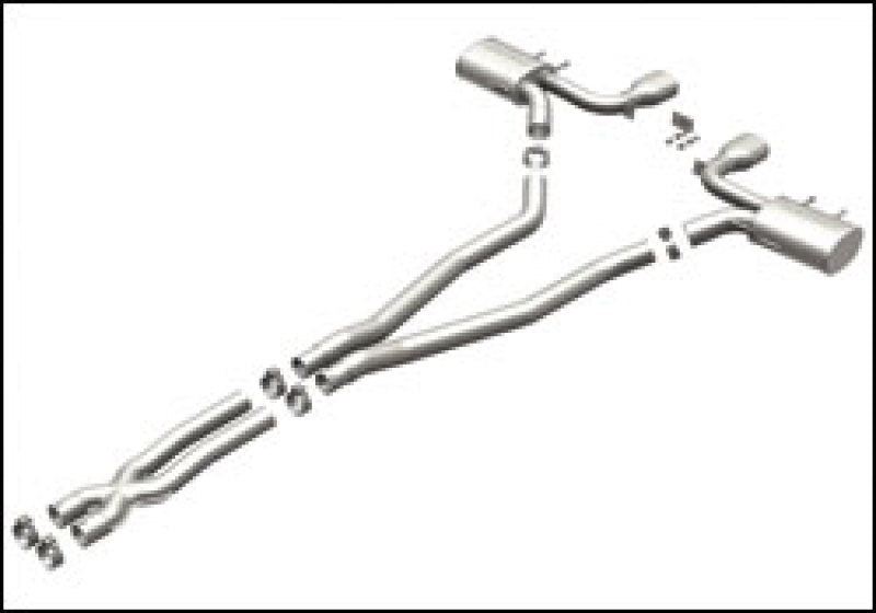 MagnaFlow 11-13 Cadillac CTS Coupe Only V8 6.2L Dual Ctr Rear Exit SS Cat-Back Performance Exhaust - mag15496