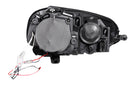 ANZO 2006-2009 Volkswagen Rabbit Projector Headlights w/ Halo Black (CCFL) - anz121345