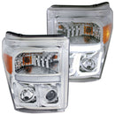 ANZO 2011-2015 Ford F-250 Projector Headlights w/ U-Bar Chrome - anz111291