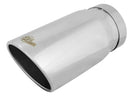 aFe Universal Bolt On Exhaust Tip Polished 5in Inlet x 6in Outlet x 12in Long - afe49T50604-P12