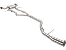 aFe MACHForce XP SS-304 Black Tip 3.0in-2.5in Dia Cat Back Exhaust 11-13 BMW 335i (E90/E92) 3.0L - afe49-36328-B