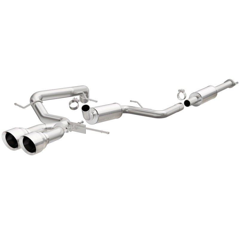 MagnaFlow 13 Ford Focus 2.0L Turbocharged ST Dual Center Rear Exit Stainless Cat Back Perf Exhaust - mag15155