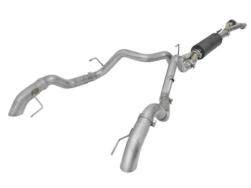 aFe MACH Force-Xp Cat-Back Exhaust w/Dual Hi-Tuck Tips 17-18 Ford F-150 Raptor V6-3.5L (tt) - afe49-33095