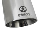 aFe Takeda 304 Stainless Steel Clamp-On Exhaust Tip 2.5in. Inlet / 4.5in. Outlet / 9in. L - Polished - afe49T25454-P09