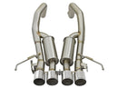 aFe MACHForce XP 3in-2 1/2in Axle Back 304SS Exhaust w/ Polished Tips 15-17 Chevy Corvette Z06 - afe49-34082-P