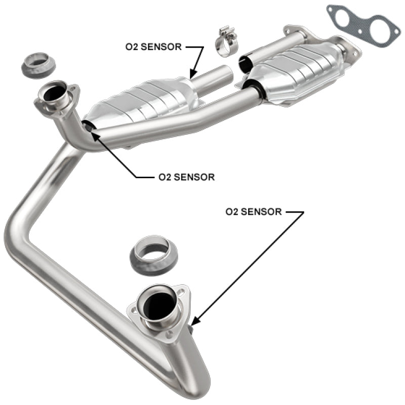 MagnaFlow Conv DF GM Truck/Suv Dual Outlet 96 - mag23453