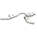 MagnaFlow Cat-Back, SS, 2.5/3in, Dual Split Rear 4in Tip 2015 Ford F150 5.0L V8 *Must Remove Spare* - mag19203
