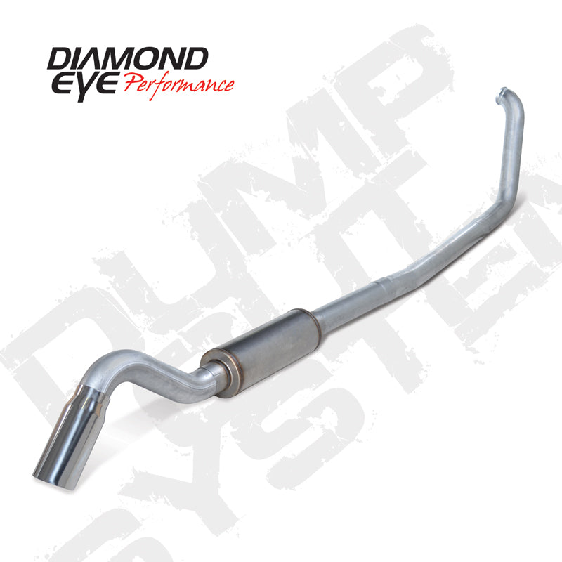 Diamond Eye KIT 4in TB SGL AL: TURN DOWN 99-03 FORD 7.3L F250/F350 - depK4318A-TD